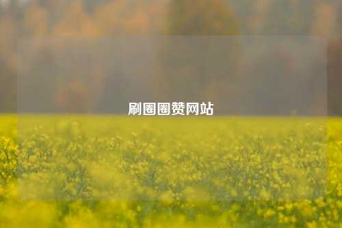 刷圈圈赞网站